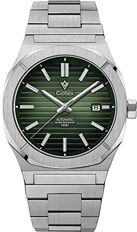 CADISEN Automatik Uhr Herren Mechanische Rostfreier Stahl Freizeit Uhren männer