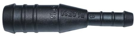 1, 2, 3, 5 oder 10 Schlauchverbinder 16 mm auf 8 mm gerade reduziert PA GF30 schwarz (1)
