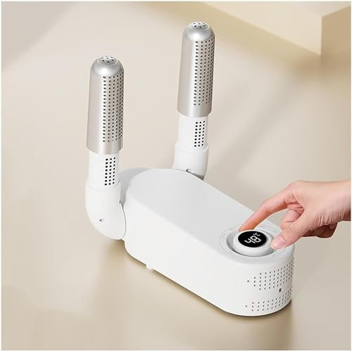 Electric Shoe Dryer, Boot Dryer Foldable, Boot and Glove Dryer with Heat Fan Portable Folding Design and Timer, Boot Dryers for Work Boots Football Boot Dryer for Camping Travelling or Skiing Boot Dry