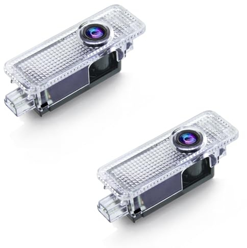 2 pezzi Luci 3D Llluminazione Portiera Auto Logo, Kit Luci LED Logo Proiettori Auto Compatibile con Mini R50/R52/R53/R55/R56/R57/R58/R59/R60/R61 Paceman/F54 Clubman/F60 Countryman/F55/F56/F57