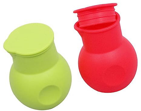 SECFOU 2pcs Silicone Tool for Melting Pot Melt Butter Tool Baking Pot Silicone Baking Pouring Easy to Use