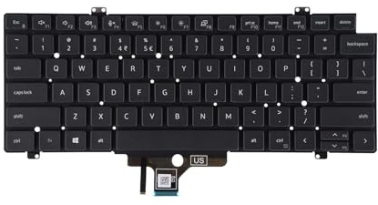 Table-King Clavier de rechange rétroéclairé avec distribution américaine pour Dell Latitude 5420 5421 5430 7420 7520