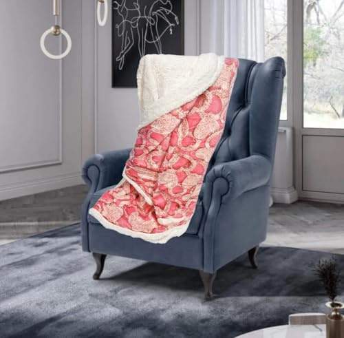 GX GARGIX Coperta in Pile, Plaid Caldo Invernale per Divano, Morbida Agnellato, Lavabile 200x200cm Varie Fantasie Inverno Autunno (DMO-4)