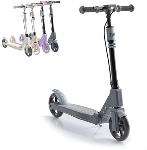 CADEHUB Tretroller Erwachsene Faltbar HöHenverstellbar GroßE RäDer Leicht Robust StoßDäMpfend Bis 100 Kg Belastbar Black