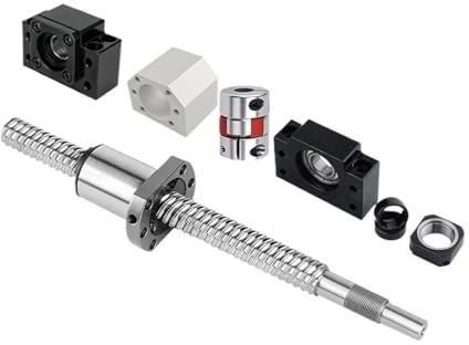 Vite a ricircolo di sfere CNC a movimento lineare Vite a sfere SFS1610 C7 100-1000 mm con vite lavorata + 1610 alloggiamento dado staffa terminale BKBF12 giunto(500mm)