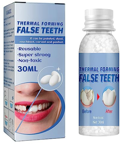 Brigtviee 30ml ReparacióN De Dientes Perlas Empaste Dental - Provisional Dientes,Empaste Dental Dientes Postizos,Empaste Dental Temporal & Provisional,Adhesivo Dental,Dientes Postizos