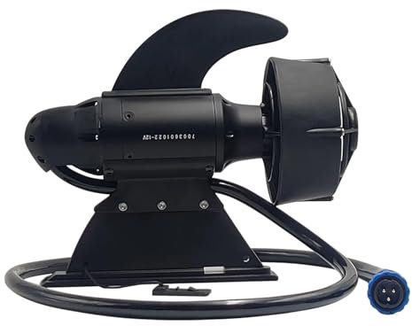 SUP Propeller, Underwater Trolling Motor for Paddle Board and Fishing Kayaks, Electric Fin for Bellyboat Fishing Boat, 28 Lbs 600W Thrust (Without Battery)