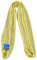Sollevamento Cinghia Imbracatura 3t Giallo Topio Rotondo Imbracatura, Cinghia di Sollevamento Morbido, Ampiamente Utilizzato nel Trasporto (2m)