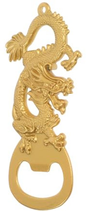 DONFAMDS Solid Metal Beer Opener Creative Dragon Design Vintage Bottle Opener Keychain for Home Party Decor