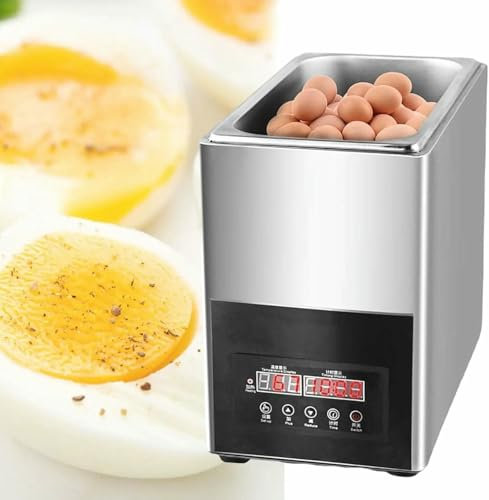 OWOHYG Hervidor de Huevos eléctrico, Comercial, de Gran Capacidad, de 9 L, de Aguas Termales, para Huevos Semi-hervidos, con Temporizador de 0 a 99 Minutos (A)
