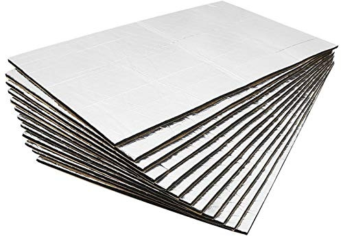 Isolant Phonique Voiture,Isolation Phonique Voitur 9pcs / 12pcs 50cm * 30cm Date d'amortisseur Son isolant de chaleur Tapis de voiture Van Van Sound Sounding Son Dimensions Isolation Hood Hood isolant