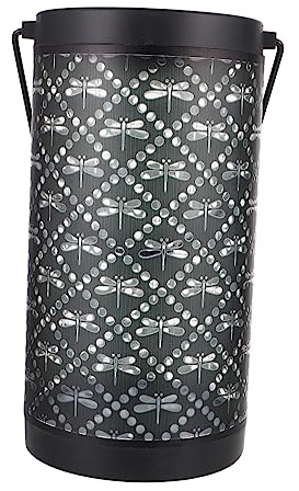 Gadpiparty Dragonfly Solar Lantern Light Decorative Metal Solar Lantern for Outdoor Garden for Patio and Courtyard Decoration