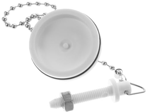 Beatifufu Tapón de Baño con Cadena de Acero Inoxidable Resistente y Práctico Tapón de Fregadero y Bañera Fácil de Limpiar y Extraer Repuesto para Desagüe