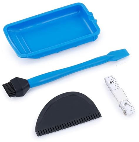 Jrudjsnhhty 4 PCS Silicone Glue Applicator Kit, Reusable Silicone Glue Brush Set Wood Glue Spreader Silicone Brushes for Woodworking