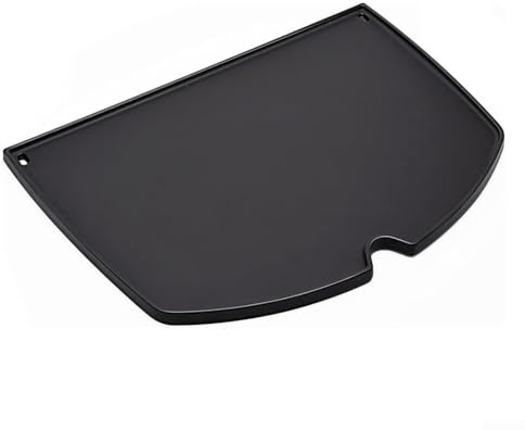 Piastra per barbecue in ghisa resistente, 45 x 32 cm, colore nero, per griglie a gas Weber Q300 Q320 Q3000 Q3100 Q3200
