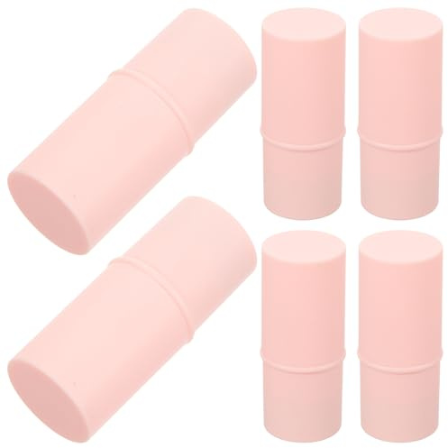 TOPBATHY 6 Stück Leere Lippenstifthülsen aus Stabilem Material Nachfüllbare Lippenpflegestifte Leicht und Kompakt für DIY Lippenbalsam zum Reisen und Mitnehmen im Kosmetikbeutel