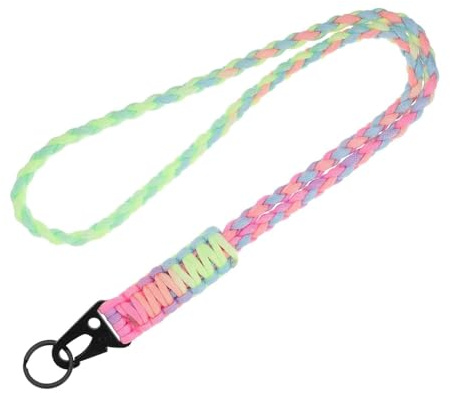 JOOTUEPO Llavero de cordón trenzado resistente para el cuello, Cordones Largos para el Cuello, para Cuello Llaves, insignias de identificación, cámara para Hombre y Mujeres para Colgar Llaves