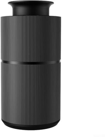 Difusor de coche para aromaterapia, atomizador de aceite esencial sin agua de 20 ml, ambientador de diseño de metal con funcionamiento silencioso de hasta 50 m³ (negro)