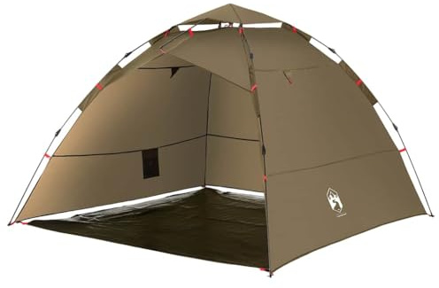 Angelzelt für 4 Personen in Olivgrün mit Quick-Release-System, faltbares und wasserdichtes Angelzelt für Camping und Outdoor-Aktivitäten