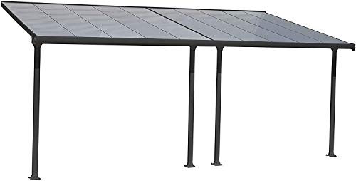 Canopia Feria Pergola Addossata in Alluminio Grigio (3x6.10)