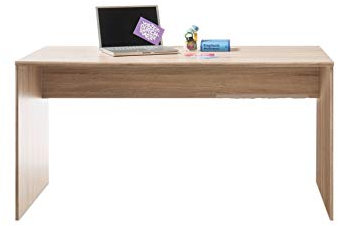 Stella Trading Schreibtisch 150 cm breit, Eiche Sonoma Nachbildung, BxHxT 150x75x75 cm