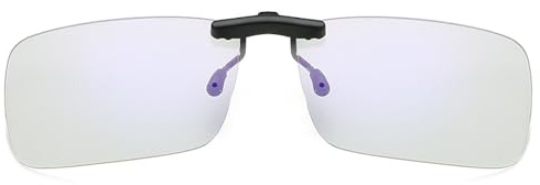 SEIWEI Clip Blaulichtfilter Schutz, gelb/klar Anti-Blaulicht-Brille PC Mobile TV Gaming Brille, Anti-Ermüdungsbrille auf PC-Bildschirmen