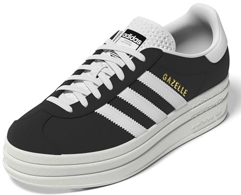 adidas Damen Gazelle Bold W Sneaker, Core Black Core White Semi Lucid Blue, 39 1/3 EU