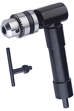 DOITOOL Winkelbohraufsatz 90 Grad Adapter für Bohrmaschine Elektrischer Bohrmaschinenaufsatz Rechtwinkliger Bohraufsatz mit Griff Geeignet für Enge Stellen und Schwer Erreichbare Bereiche