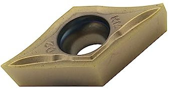 10 x DCMT Wendeschneidplatten für Aluminium, Stahl- oder Edelstahlbearbeitung, Hartmetall Fräseinsätze, CNC Wendeplatten für Drehmeißel, Einsatzschneider (DCMT070204 - Edelstahl)