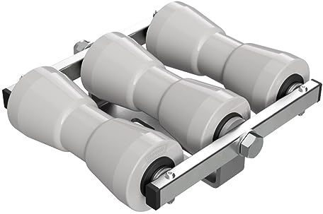SUPROD Kielrollenwippe Slipwippe Sliphilfe Bootstrailer Auffahrhilfe Polyurethan RKKEZ-A-3-TPU, grau