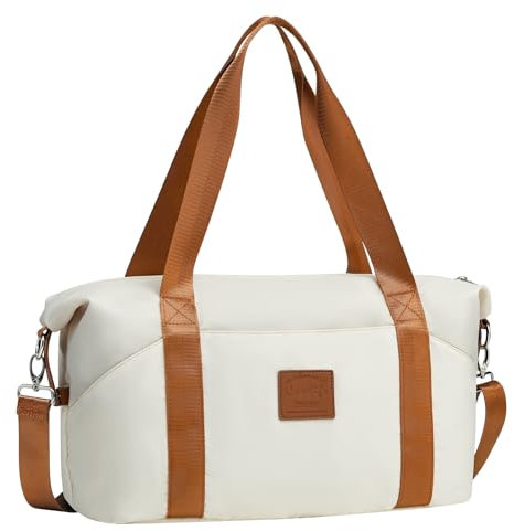 COOLIFE Ryanair Handgepäck 40x20x25, 20L Handgepäck Tasche für Flugzeug, Wasserfest Handtasche für Sport & Reisen, Reisetasche, Sporttasche, Schwimmtasche (Weiß)