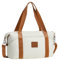 COOLIFE Kabinentasche Groß Reisetasche Sporttasche，40x25x20cm, Ryanair Freigepäck Underseat Handgepäck，Overnight Weekend Handgepäck für Damen, Wasserfest Handtasche für Sport & Reisen (20L, Weiß)
