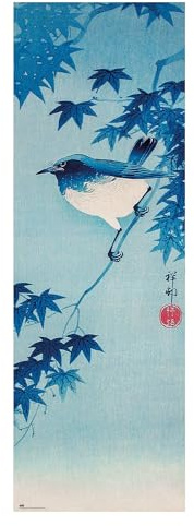 Grupo Erik Poster da Porta Ohara Koson 53 x 158 cm | Poster da Parete, Carta Lucida, Incorniciabile, Colori Brillanti, Decorazione Cameretta