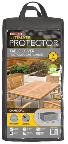 Bosmere Ultimate Protector Rectangular Table Cover 8 Seat Charcoal U560C