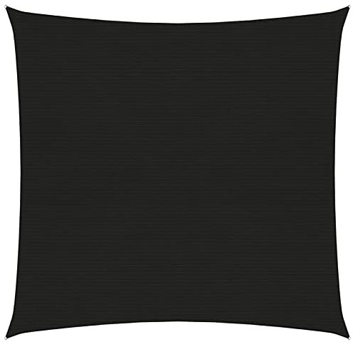 ZEYUAN Sonnensegel, Sichtschutz Balkon, Balkon Sonnenschutz, Sonnenschutzsegel,Regenschutz Balkon, Seitenmarkise, Sichtschutz Terrasse, 160 g/m² Schwarz 4x4 m HDPE