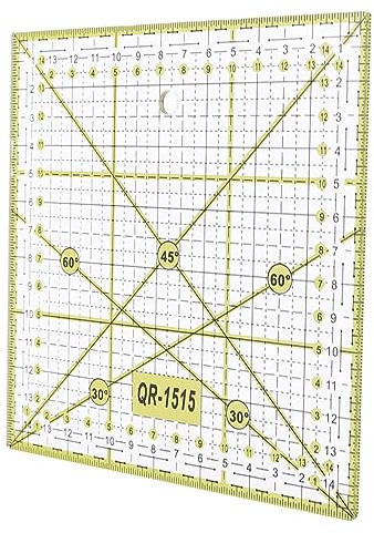 Gogogmee Quadratisches Stoffquiltlineal Nählineal Mit Gitterlinien Patchworklineal Für Präzises Schneiden Nähen Und Quilten Geeignet