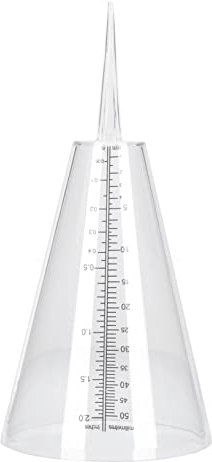 KITANDOVE Farm Rain Gauge Outdoor Rain Gauge Stake for Garden Farming Weather Statistics Easy to Measure Rainfall