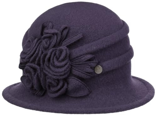 Lierys Chapeau en Laine Casentia Femme - Made in The EU foulée pour Hiver Automne-Hiver - Taille Unique Lilas