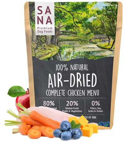 SANA Premium Dry Barf Menu, 2,5 kg, Poulet | Nourriture pour chien, tailles disponibles de 1 à 5 kg