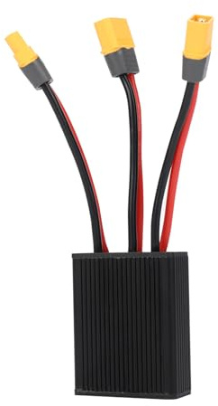 Dual Battery Connector, 20V-72V DC E-Bike Dual Battery Discharge Converter XT60 Port Adapter Battery Capacity Double Battery Pack Switch Balancer (40A)