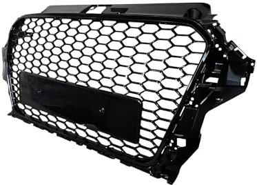 Calandre Grille Noir Brillant Nid D'abeille Sans Sigle compatible avec A3 S3 8V 12-16