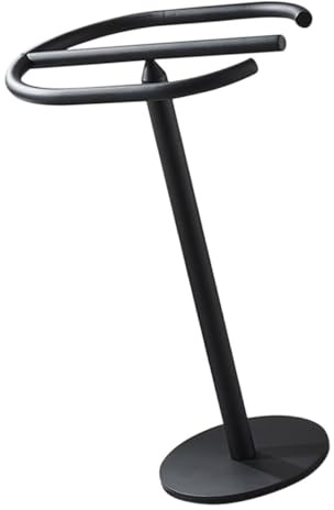 ABOOFAN Toallero Independiente Inoxidable Negro para Baño y Cocina Soporte de Toallas de Mano de Encimera Diseño Versátil y Práctico Fácil de Colocar Cualquier Habitación