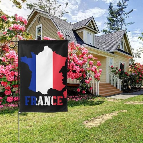 Bandiera della mappa della Francia, bifacciale, 28x40 pollici, decorazione per esterni
