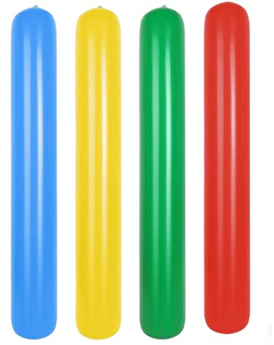 Fideos para Piscina, 4 Unidades, 41, 3 Pulgadas, Coloridos Palos de natación inflables, Fideos Gigantes para Adultos, Fiesta en la Playa de Verano