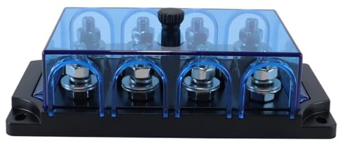 Gutol 4-fach Mega-Sicherungshalter, 4-fach Sicherungshalter für 12-V- und 24-V-Systeme