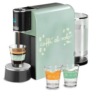 Generico MACCHINA DA CAFFE’ CAFFITALY ARKA SERIE THUN VERDE ACQUA + 30 CPS+2 BICCHIERI