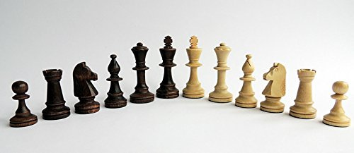 Master of Chess Klassische Staunton No.6 professionelle gewichtete Schachfiguren aus Holz; König 98mm
