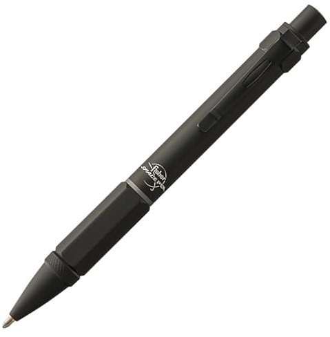 Fisher Space Pen Black Clutch Pen, Pressurized Ballpoint Pen, Writes Upside Down and in Extreme Temperatures, Smooth Black Ink, Medium Point, Pocket Clip, Gift Box