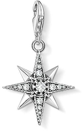 Thomas Sabo pendentif Charm Royalty étoile femme Argent sterling 925 noirci 1756-643-14