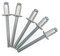 (700 Stück) Blindnieten 4,8 x 8 mm, Kuppelkopf offen Typ, DIN 7337, Aluminium Niet und Stahldorn, Popnieten (700, 4,8 x 8 mm)